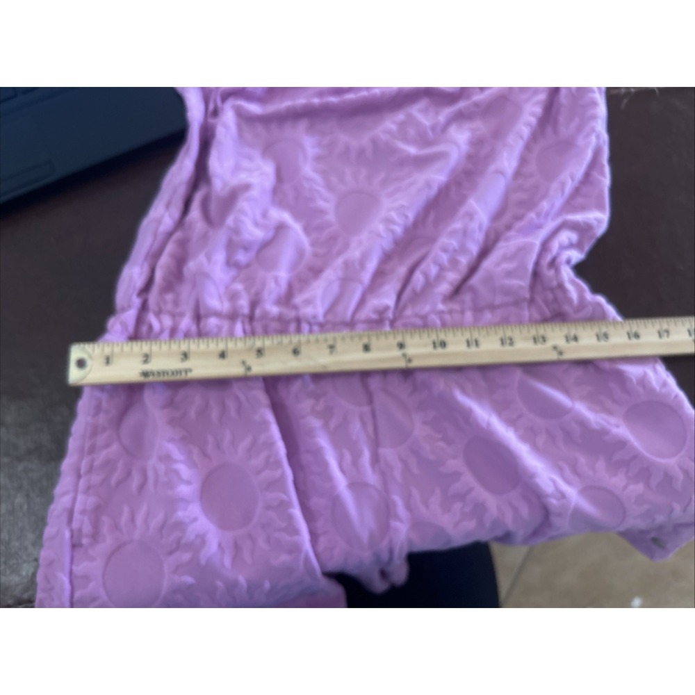 Roxy NEW LARGE Strapless Terry Large Romper Pink Lilac Beach Cover Up One Piece - Picture 7 of 16